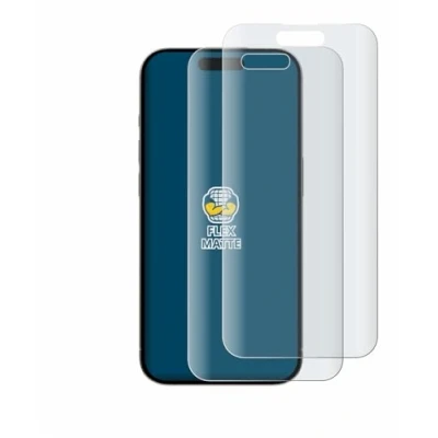 Abbildung von BROTECT Full Cover Schutzfolie Matt für Apple iPhone 15 Pro (2 Stück) Screen Displayschutz Folie, 3D Curved, Anti Reflex