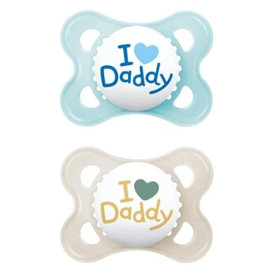 Abbildung von MAM Schnuller Original I love Mummy / Daddy 0 6 Monate