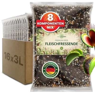Abbildung von ORAGARDEN Fleischfressende Pflanzen Erde 48L Spezialsubstrat für Dionaea, Drosera, Nepenthes &amp; Co
