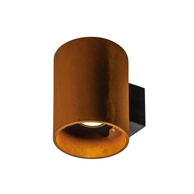 Abbildung von SLV Wandaufbauleuchte RUSTY UP/DOWN WL / Beleuchtung für Wände, Wege, Eingänge, LED Spot außen, Aufbau Leuchte Outdoor, Gartenlampe IP65 14.0W 525lm rost, wandleuchte rund, 1004651