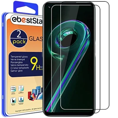 Abbildung von ebestStar {2 Stück) Panzer Schutz Glas für Realme 9/9 Pro 5G, 3D Displayschutz, 9H gehärte Glas, Abgerundete, Blasenfrei