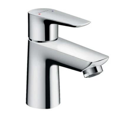 Abbildung von hansgrohe Wasserhahn Talis E CoolStart (Armatur mit Auslauf Höhe 80mm, ohne Ablaufgarnitur) Chrom