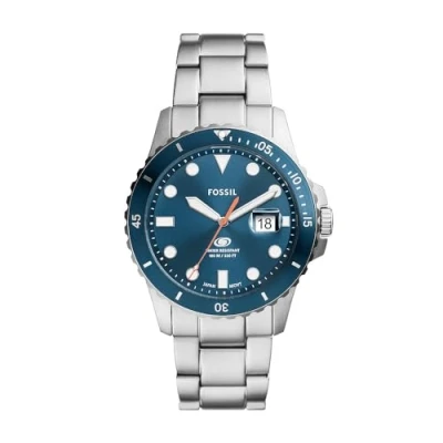 Abbildung von Fossil Watch Uhr silvercoloured, Herren, Größe: One Size, Silver coloured