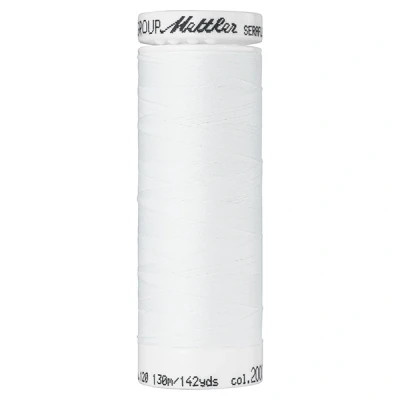 Abbildung von Mettler SERAFLEX elastischer Nähfaden 130 m weiß Fb. 2000