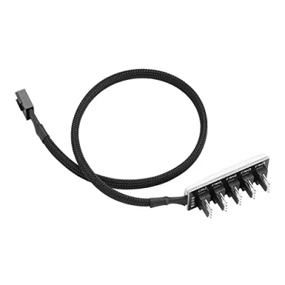 Abbildung von VBESTLIFE PC 4 Pin PWM CPU Lüfter Splitter Hub Adapter Geflochten Kabel 1 Buchse auf 5 Stecker,5 Port