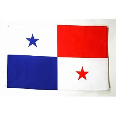 Abbildung von AZ FLAG Flagge Panama 90x60 cm Panamaische Fahne 100% Polyester mit Messing Ösen 50g