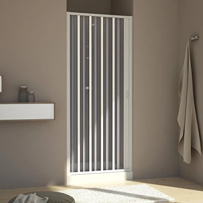 Abbildung von Forte Duschtür in PVC 140 cm H185 mod. Aura Seitlich