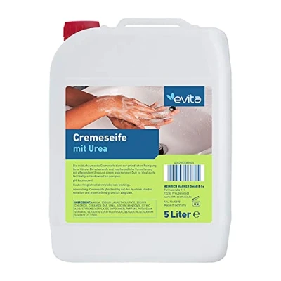 Abbildung von Evita Cremeseife Urea (5 Liter), hautfreundliche Formulierung, gründliche Reinigung