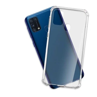 Abbildung von mtb more energy® Hülle Crystal Armor kompatibel mit Samsung Galaxy M31 (SM M315, 6.4&#039;&#039;) verstärkte Ecken Anti Shock Schutzhülle Case Cover Tasche