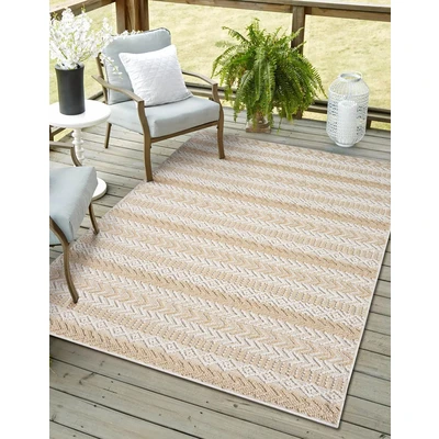 Abbildung von Myflair Möbel &amp; Accessoires Teppich &quot;Piazza&quot;, rechteckig, modernes Design, gestreift, In Outdoor geeignet, Balkon, Terrasse