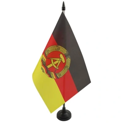 Abbildung von AZ FLAG Tischflagge Deutsche Demokratische Republik 21x14 Cm Ddr Tischfahne 14 x 21 Flaggen