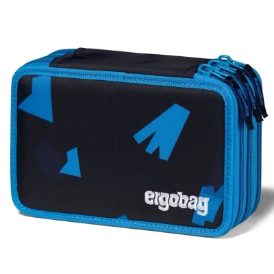 Abbildung von ergobag Maxi Mäppchen VerfolgBärjagd blau 3 Etagen Stifteetui