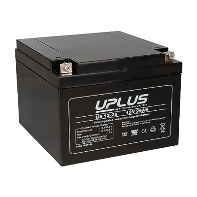 Abbildung von Bleiakku 12V 26Ah Batterie AGM US12 26 mit VdS passend zu 24Ah 38Ah