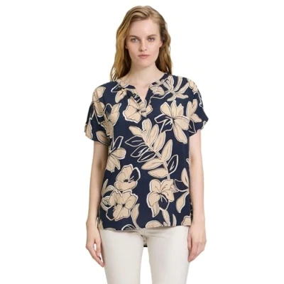 Abbildung von Betty Barclay Schlupf MIT Muster Bluse, Damen, Größe: 36, Dark blue beige
