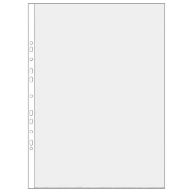 Abbildung von VELOFLEX 4333001 Prospekthüllen DIN A3 hoch, Klarsichthüllen, Klarsichtfolien, PP Folie, Eurolochung, glasklar (50er Pack)