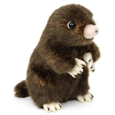 Abbildung von Uni Toys Kuscheltier Maulwurf 14 cm (Höhe) Plüschtier, zu 100 % recyceltes Füllmaterial