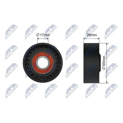 Abbildung von NTY RNK ME 084 Spannrolle MERCEDES BENZ: E Klasse Limousine, C T modell, modell