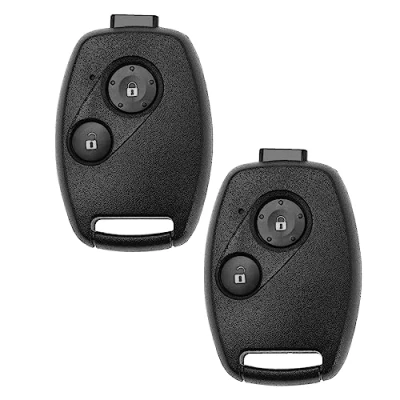 Abbildung von EMSea 2 Set Tasten Fernbedienung Auto Schlüsselanhänger Ersatz Kompatibel mit Honda Civic Jazz CRV Insight Record Fit Frv Schlüsselgehäuse Schlüsselhaut Schwarz