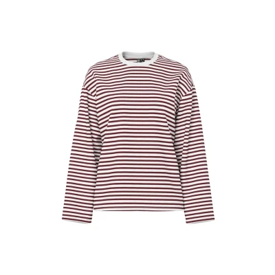 Abbildung von Pieces Pcsadie LS Langarmshirt, Damen, Größe: Medium, Cloud dancer