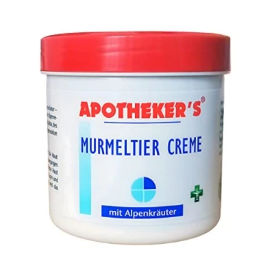 Abbildung von APOTHEKER&#039;S Körpercreme MURMELTIER CREME 250ml mit Alpenkräuter Murmeltiercreme 67, für Muskeln und Gelenken Lotion Balsam