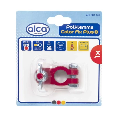 Abbildung von ALCA Color Fix Plus+ 509340 Batteriepolklemme 6, 12 M8 Blei Rot
