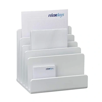 Abbildung von relaxdays Briefablage Dokumentenhalter Bambus