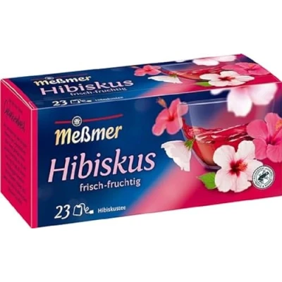 Abbildung von Meßmer Hibiskus 23 Teebeutel Vegan Glutenfrei Laktosefrei