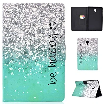 Abbildung von CaseFun Samsung Galaxy Tab A 10.5 SM T590/T595 2018 Hülle Case PU Leder Tasche Magnetisch Schutzhülle Flip Cover mit Auto Aufwachen/Schlaf Standfunktion, Glitzer Sand