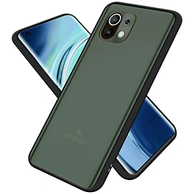 Abbildung von Cadorabo Hülle kompatibel mit Xiaomi Mi 11 5G Schutzhülle TPU Silikon Case Hybrid Matt Design Anti Rutsch Slim Kratzfest Weiche Gummi Rundumschutz für in Transparent