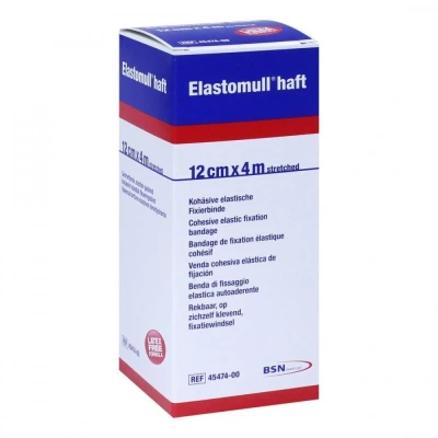 Abbildung von Elastomull haft 12 cmx4 m Fixierbinde
