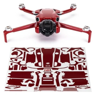 Abbildung von WRAPGRADE Skin Kompatibel mit DJI Mini 4 Pro (Japan Red)