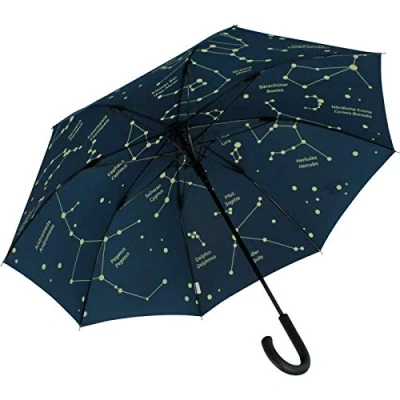 Abbildung von iX brella Stockregenschirm Motiv Design Damen Automatik Stockschirm bedruckt, bedruckt