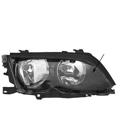 Abbildung von ABAKUS 444 1128R LDEM2 Scheinwerfer rechts H7 mit Stellmotor für LWR, Gehäuse schwarzem Innenteil PX26d BMW: 3 Touring, Limousine