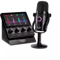 Abbildung von Hercules Stream Starter Kit Audio Set zum Streamen mit 100 Controller, HUD 600 USB Mikrofon &amp; 3 Monate Voicemod Pro
