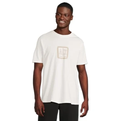 Abbildung von Armani Exchange Tshirt print, Herren, Größe: XXL, Off white