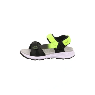 Abbildung von Superfit Criss Cross Sandale, Schwarz/Gelb 0010, 27 EU