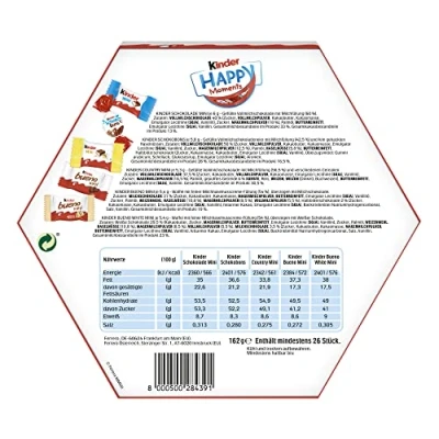 Abbildung von kinder Happy Moments Mini Mix Vorratspack, 12er Pack (12 x 162 g Packung)