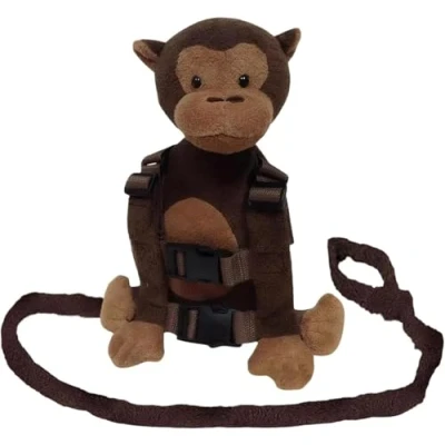 Abbildung von LouisaYork Baby Rucksack, Cartoon Tier Affe, Sicherheits Geschirr mit Leine, für 1 3 Jahre alte Babys, Kinder