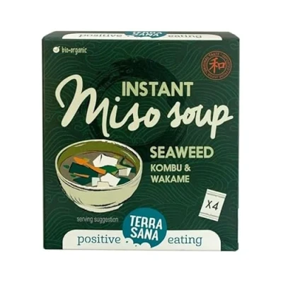 Abbildung von TerraSana Bio Instant Misosuppe Pulver Praktisch Vorportioniert, Schnell Zubereitet, japanisch asiatisch Ideal für Zwischendurch, Ohne Geschmacksverstärker