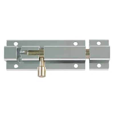 Abbildung von Amig Türriegel aus Aluminium Bolzenriegel Mod. 501 Türschloss in Silber Torschlossriegel Türschieber Maße: 35 x 50 Kompakter Aufschraubschließriegel Geeignet für Türen und Fenster