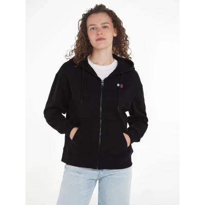 Abbildung von Tommy Jeans Curve Sweatjacke TJW BADGE ZIP THRU HOODIE EXT Große Größen