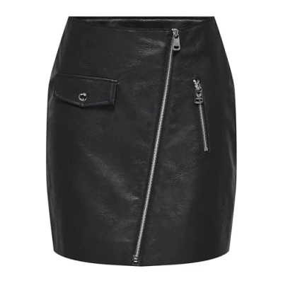 Abbildung von ONLY Onlvera ZIP Skirt Minirock, Damen, Größe: Small, Black