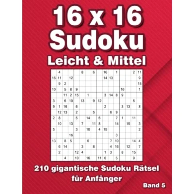 Abbildung von 16 x Sudoku Rätsel Großdruck: 210 für Anfänger in Leicht &amp; Mittel