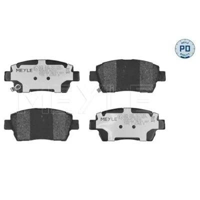 Abbildung von MEYLE 025 235 1017/PD Bremsbelagsatz PD Quality Vorderachse mit akustischer Verschleißwarnung Anti Quietsch Blech TOYOTA: Yaris I Schrägheck