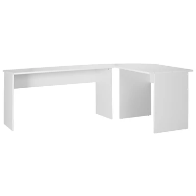 Abbildung von FMD Eckschreibtisch, moderner Winkel Schreibtisch, Made in Germany, 205/155x75,4x65,0 cm