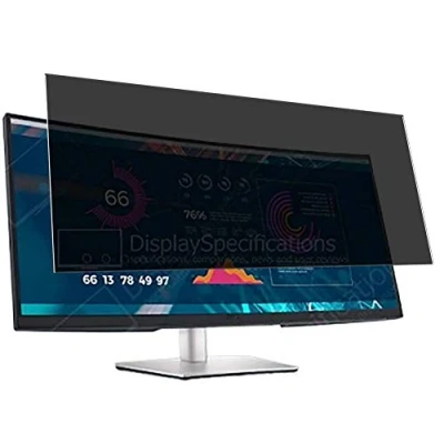Abbildung von Vaxson Anti Spy Schutzfolie kompatibel mit Dell P3421W 34.14&quot; Display Monitor folie folien Displayschutzfolie （ nicht Panzer Schutz Glas SchutzGlas PanzerGlas ）