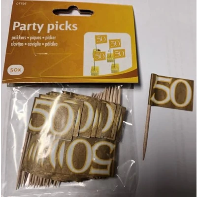 Abbildung von cocktail sticks 50 Jahre verheiratet Stück