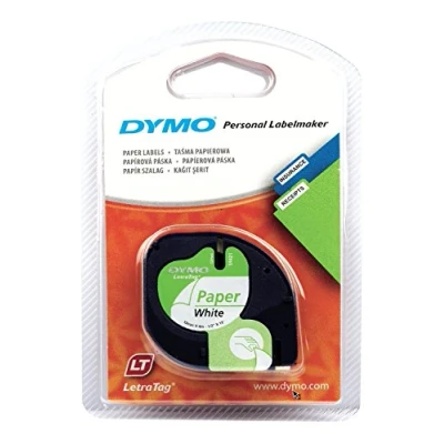 Abbildung von DYMO S0721520 LetraTAG Original DirectLabel Etiketten 12mm x 4m
