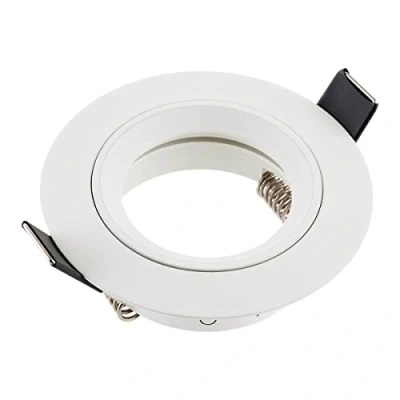 Abbildung von SEBSON Einbaustrahler rund Alu weiß, Einbaurahmen Lochdurchmesser 65mm, Decken Spot inkl. GU10 Fassung für LED/Halogen
