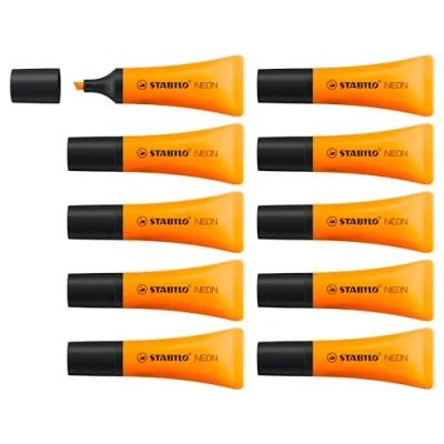 Abbildung von Textmarker STABILO NEON 10er Pack orange